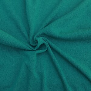Light Teal Cotton Knit Fabric by the Yard Double Crepe Heavy Weight 9 ...