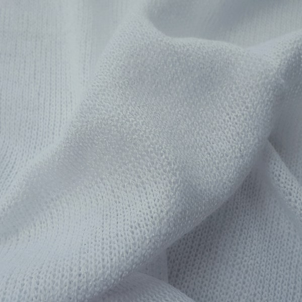 White Nylon Poly Sweater Knit Fabric by the Yard  (Photography Backdrop)