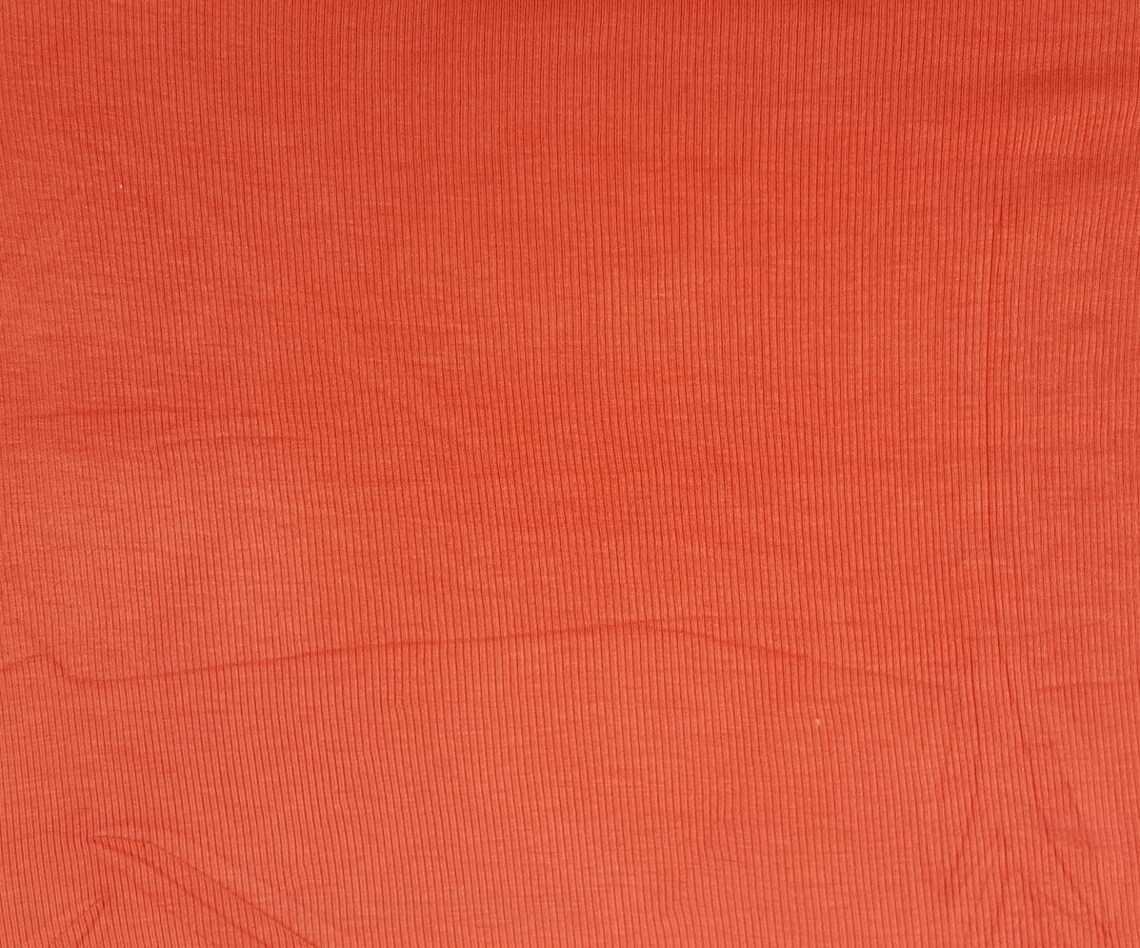 Orange Polyester Rib Orange Modal Spandex 2x1 Rib Fabric by the Yard 4 Way Stretch 7/16 - Etsy
