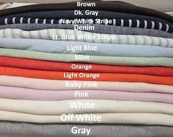 100% Linen Jersey Knit Fabric | By the Yard & Wholesale [Men's Shirt, Tanks, Pant, Headwrap, Undergarment]