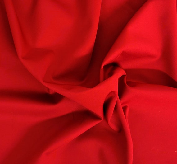 Polyamide / Nylon Blend Spandex Activewear Performance Knit Fabric by the  Yard 4 Way Stretch Red 