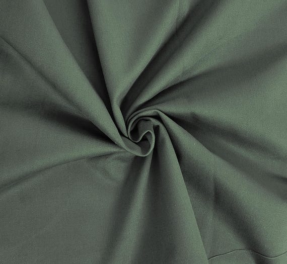 Brushed 100% Cotton  Twill Fabric  by the Yard Phthalo
