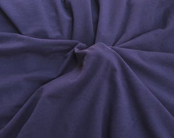 100% Combed Cotton Pique Pre Washed Fabric by the Yard Navy