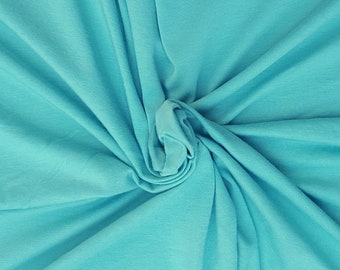 Bamboo Cotton Spandex Fabric Jersey Knit by Yard Waterfall 4 Way Stretch [Maternity Dress, Loungewear, Baby Apparel, Crib Sheets]