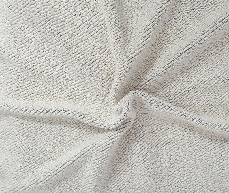 Cotton Blend French Terry Knit Fabric by Yard Yarn Two Tone Etsy