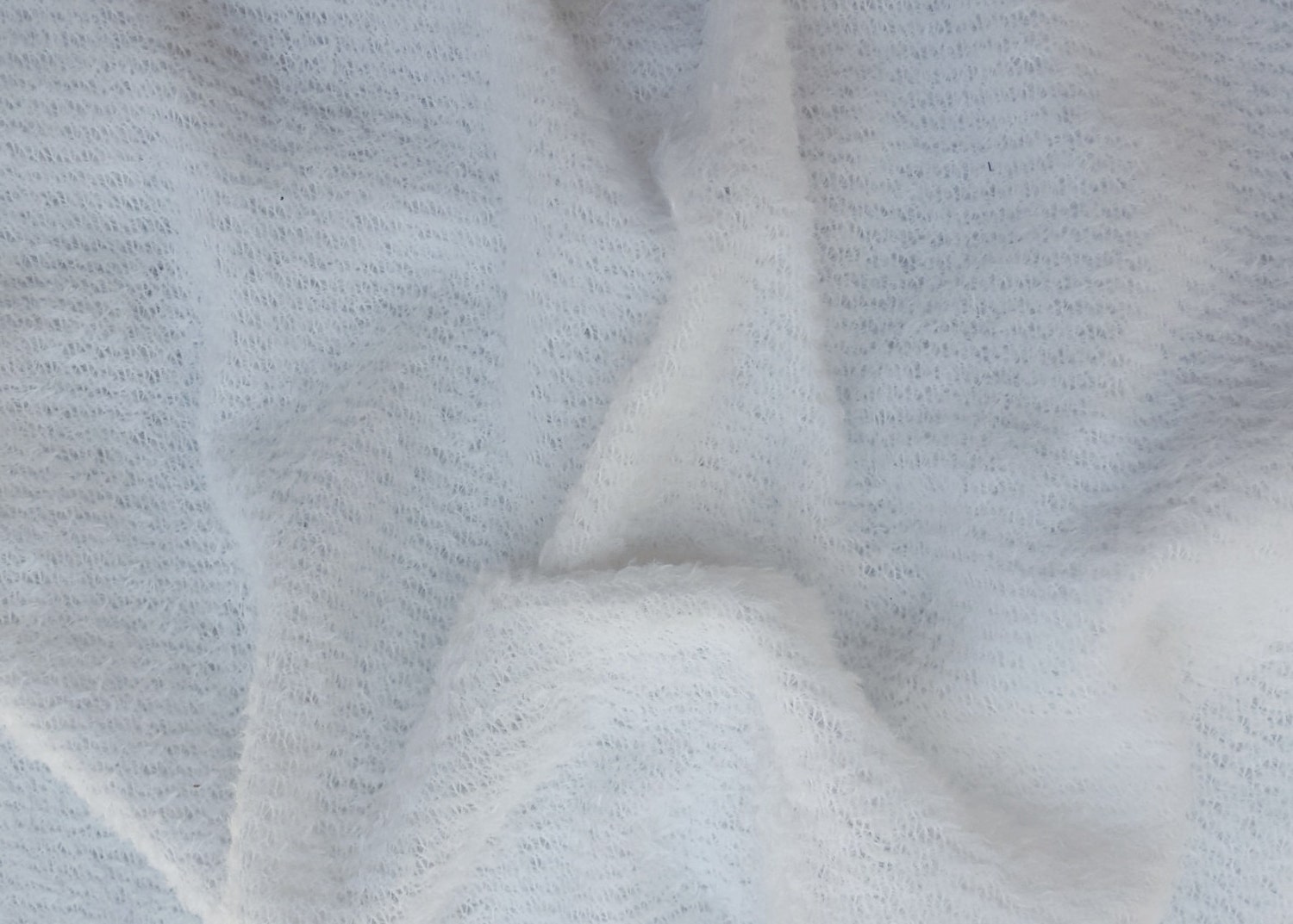 White Mohair Sweater Knit Fabric by the Yard 5/16 poncho - Etsy
