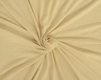 Bone Bamboo Spandex Fabric Jersey Knit by the Yard [Maternity Dress, Loungewear, Baby Apparel, Crib Sheets]