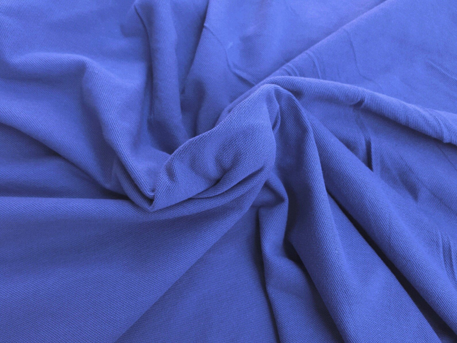 100 Combed Cotton Pique Fabric by the Yard Royal Pre Washed Etsy