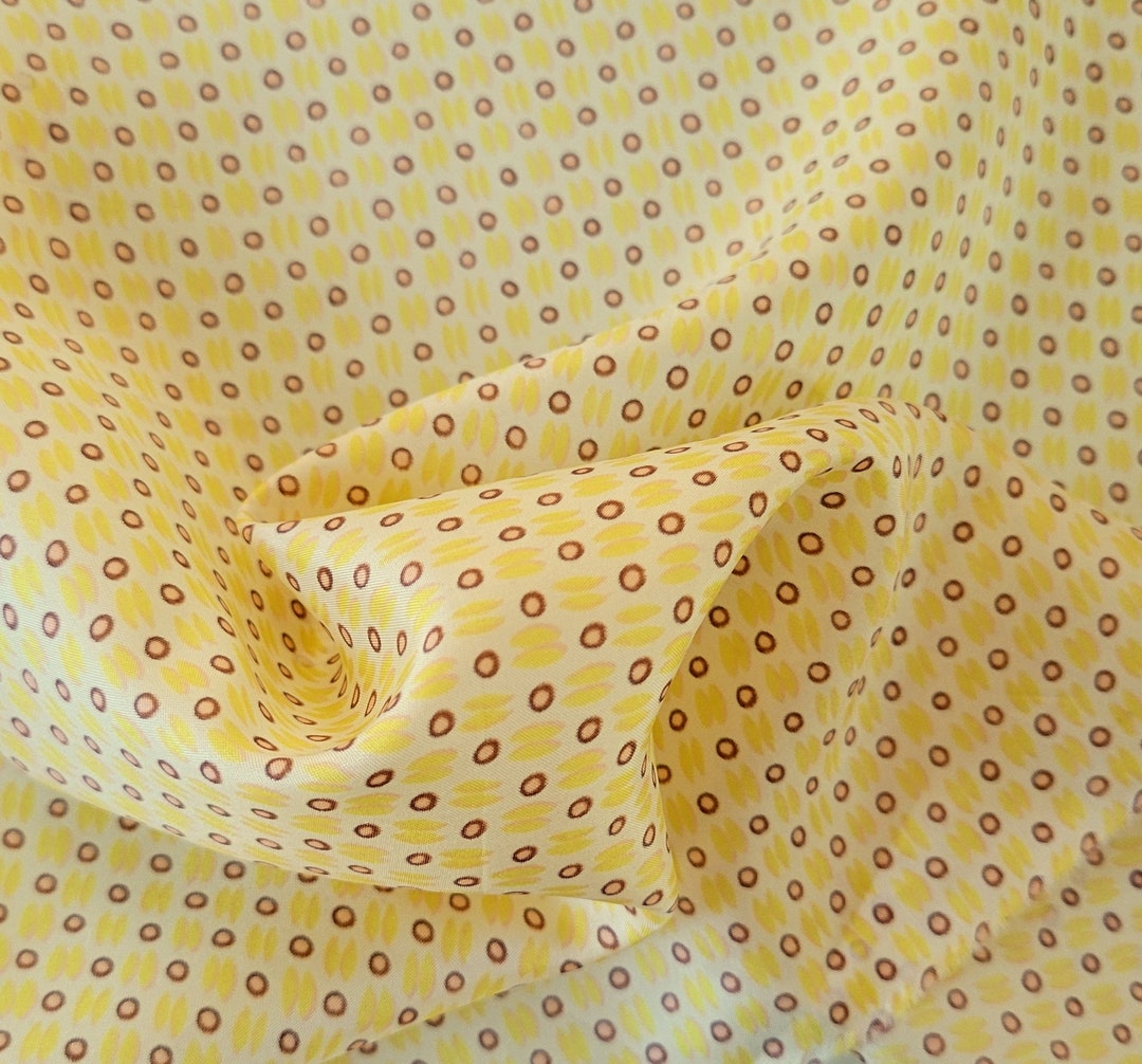 100 Silk Charmeuse Fabric by the Yard Print 22822 21 Etsy