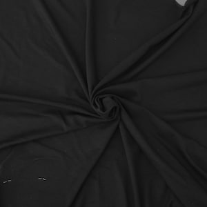 65 Black Modal Spandex Lycra Stretch Jersey Knit Fabric By the
