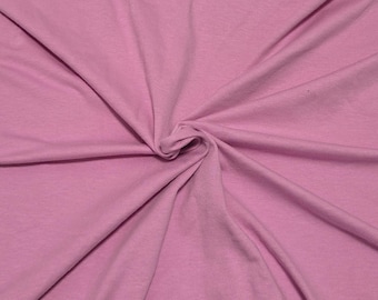 Cotton Spandex Jersey Knit Fabric by the Yard | Lt. Lavender | 4 Way Stretch 170GSM | T-Shirt, Leggings, Apparel