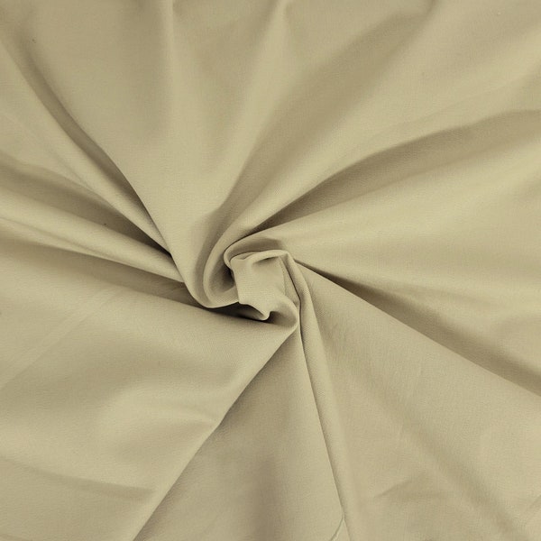 Cotton Twill Spandex Fabric 4 Way Stretch by the Yard Sand