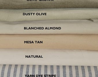 100% Cotton Canvas Woven Fabric by the Yard Water Repellent