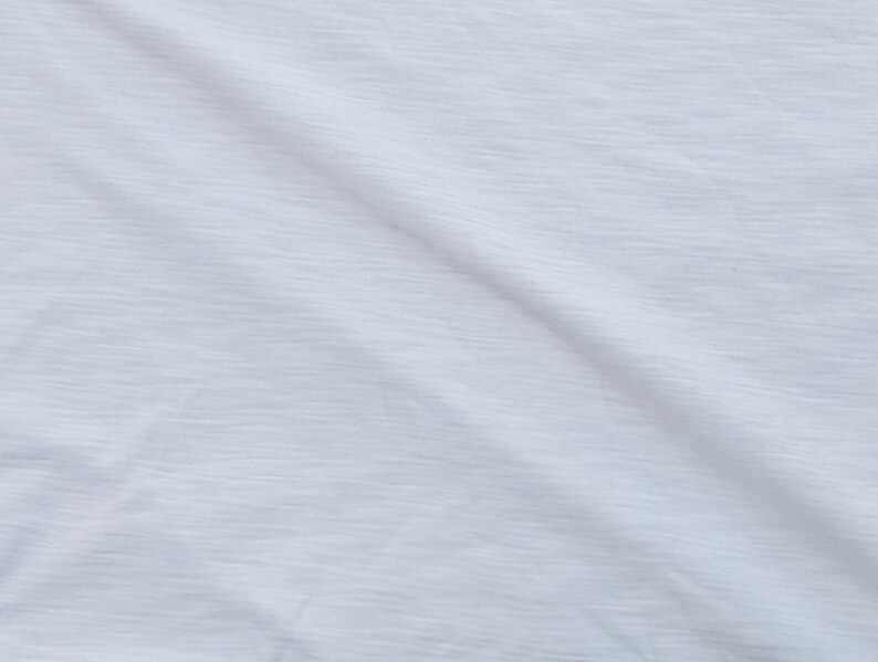 White Slub Modal Cotton Fabric Jersey Knit by the Yard Etsy