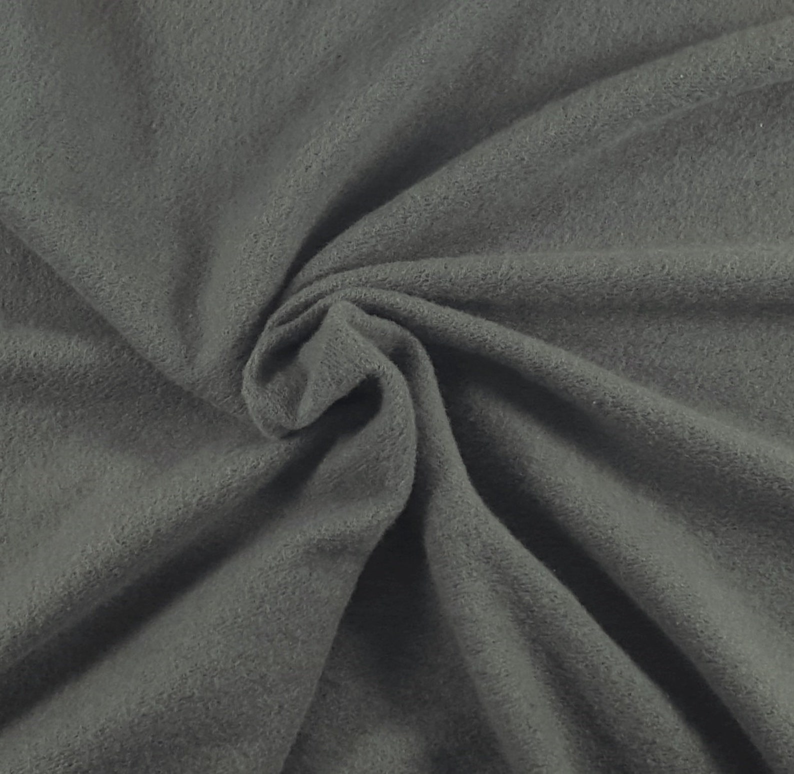 Cotton Fleece Fabric by the Yard Gray B 270 GSM Etsy