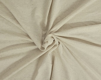 Micro Modal Linen Silk Spandex Fabric Natural Jersey Knit By the Yard 220GSM