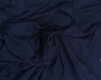 Viscose Rayon Fabric Stretch  Jersey Knit Fabric by the Yard - Midnite 11.5 oz. Heavy Weight Eco Made in the USA