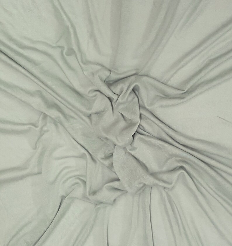 Silk Modal Fabric Jersey Knit by the Yard Sage Etsy