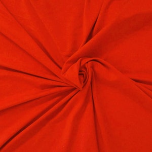 Modal Rayon Spandex Fabric Jersey Knit by the Yard 4 Way Stretch Orange [Sportswear, Base Layer, Underwear, Pajamas, Headband]