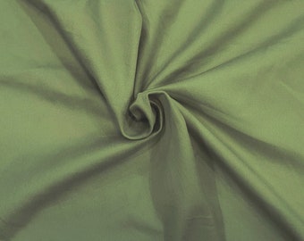 1 YD Sage #2 Cotton Twill Spandex Fabric 4 Way Stretch