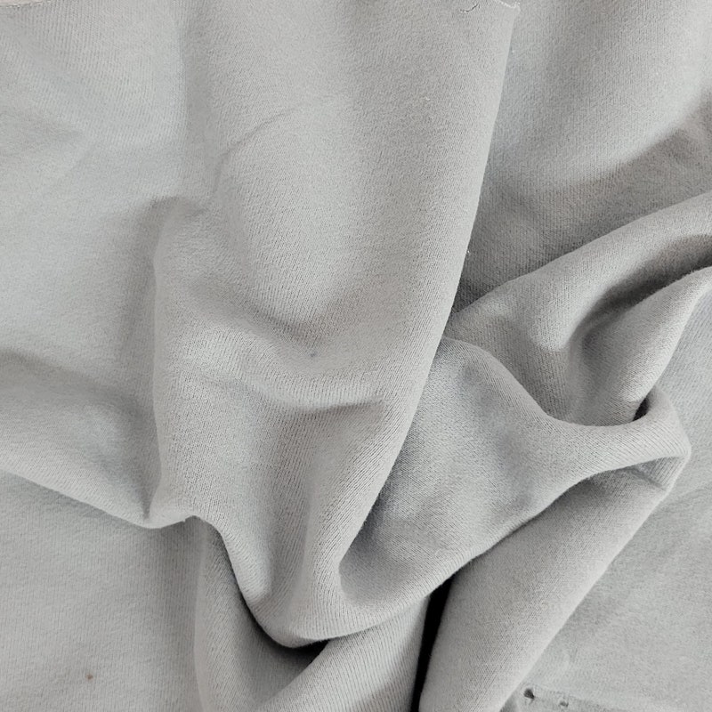 Cotton Fleece Raw - Silver main image 1