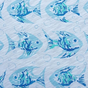1 YD Finding the Fish Cotton Jersey Knit Fabric Nemo Dory