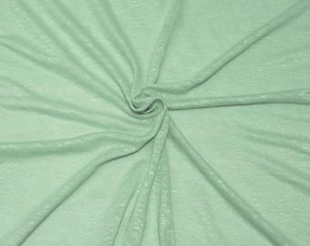 Mint 100% Linen Jersey Knit Fabric By Yard [Shirt, Tanks, Pant, Nightgown, Undergarment]