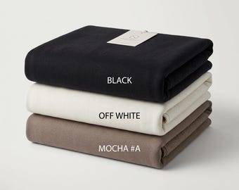 Cotton Blend Sweatshirt Fleece Fabric by the Yard | Soft Fleece Knit for Hoodies, Joggers & Lounge Wear | Medium Weight Wholesale Fabric