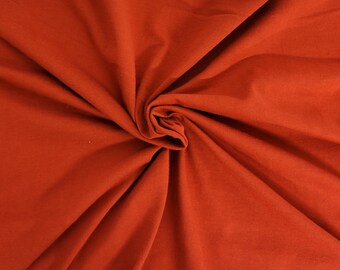 Organic Cotton Jersey Knit Fabric by the Yard Red Canyon 200GSM [T Shirt, Baby Apparel, Headband, Dog Clothes, Loungewear]