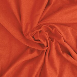 Rayon Spandex Fabric Jersey Knit By the Yard PERSIMMON
