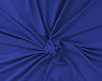 2 1/2 YDS Sapphire Modal Spandex Fabric Jersey Knit 4 Way Stretch