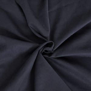 Brushed 100% Cotton Twill Fabric by the Yard Navy image 1