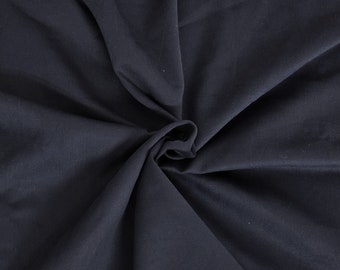Brushed  100%  Cotton Twill Fabric  by the Yard Navy