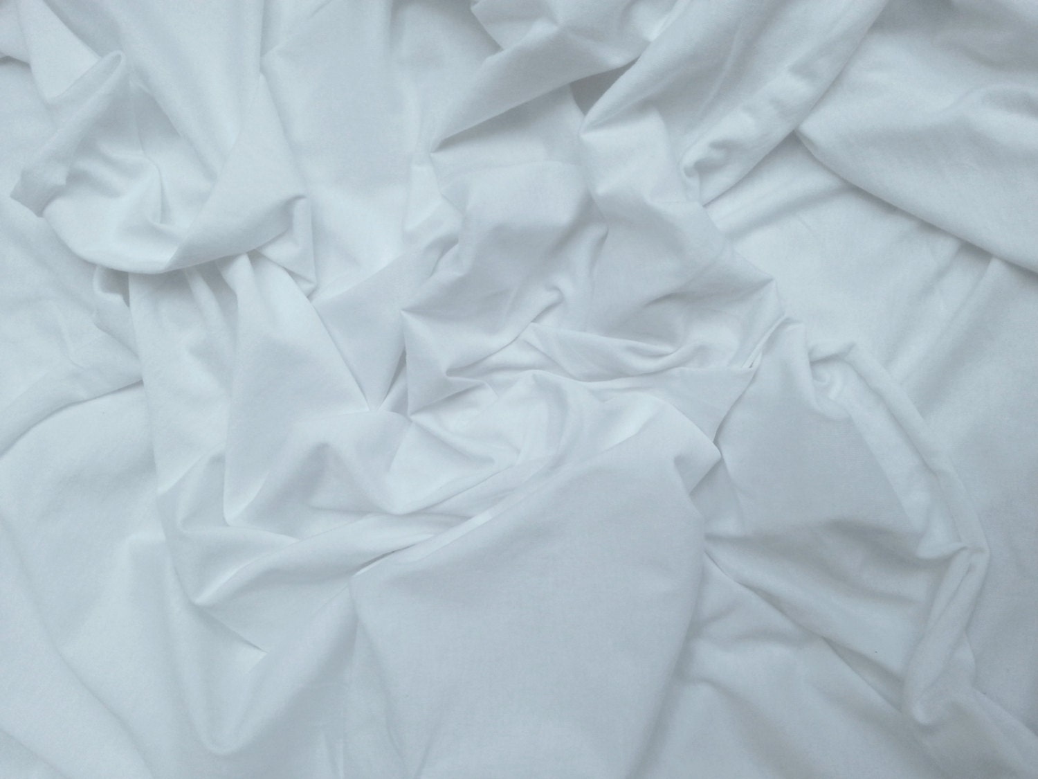 White Egyptian Cotton Spandex Fabric 4 Way Stretch Jersey Knit Etsy