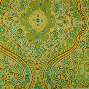 100% Silk Charmeuse Fabric by the Yard Paisley Print #22822- 57