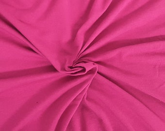 Berry Cotton Spandex Fabric Jersey Knit By Yard 4 Way Stretch