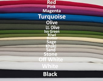 Cotton Spandex Stretch Twill Fabric by the Yard | 4 Way Stretch Twill | Apparel Fabric for Pants, Jackets, Skirts, Shorts, Uniforms