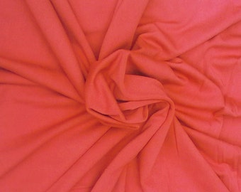 Modal Rayon Spandex Fabric Jersey Knit By the Yard Salmon [Sportswear, Base Layer, Underwear, Pajamas, Sheet