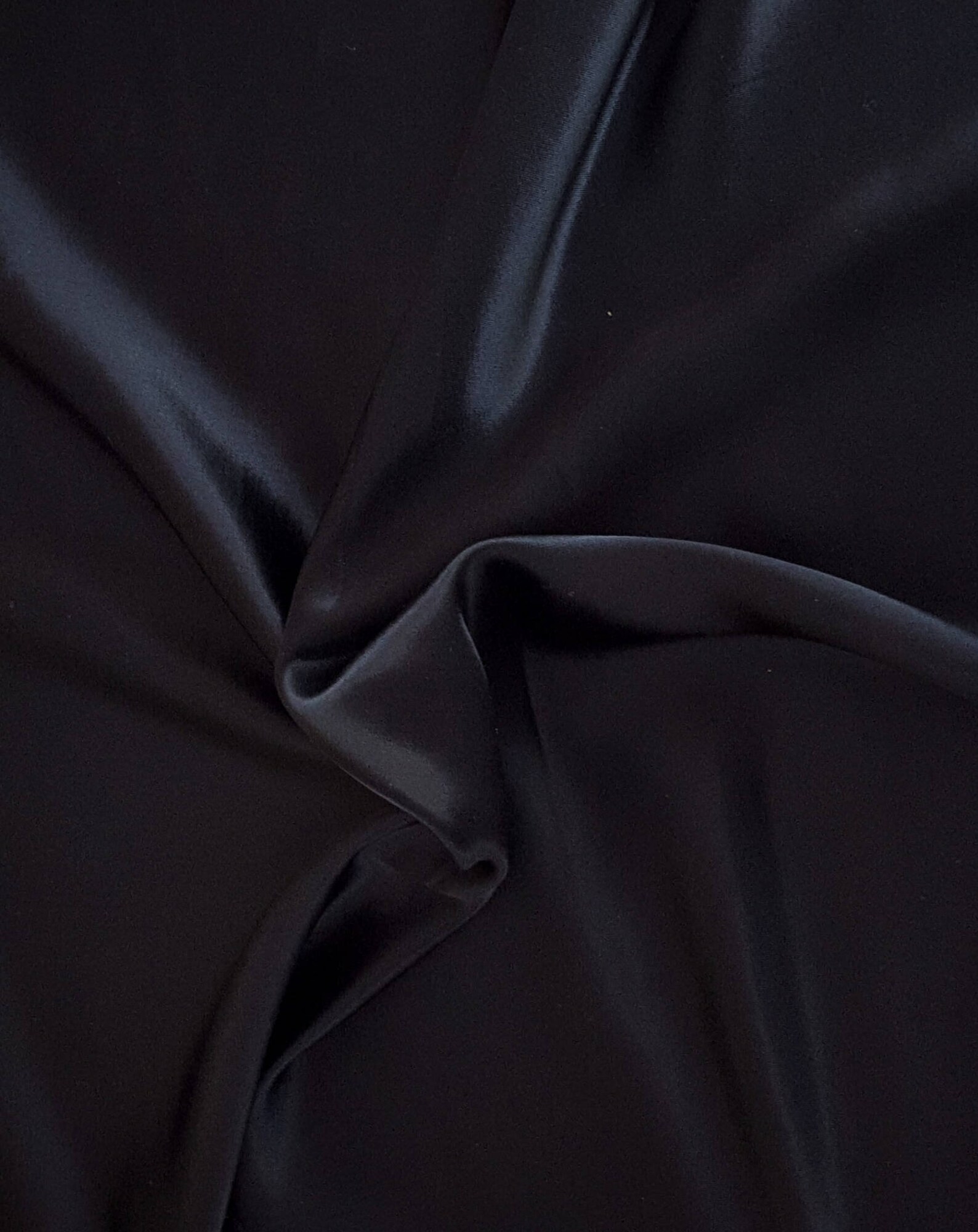 Black Rayon Acetate Satin Fabric by the Yard Made in the USA Etsy