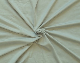 Sage Tencel Siro Spandex Fabric Jersey Knit by the Yard & Wholesale 4 Way Stretch 240GSM