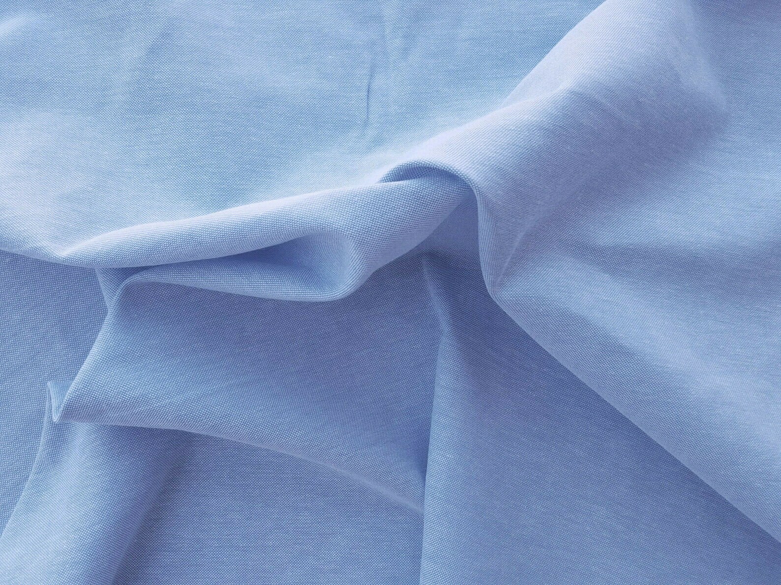 100 Cotton Oxford Shirting Fabric by the Yard Blue Made in Etsy
