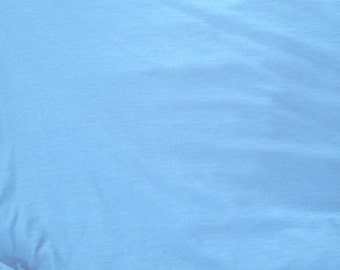 Blue Modal Blend Fabric by the yard Jersey Knit Fabric