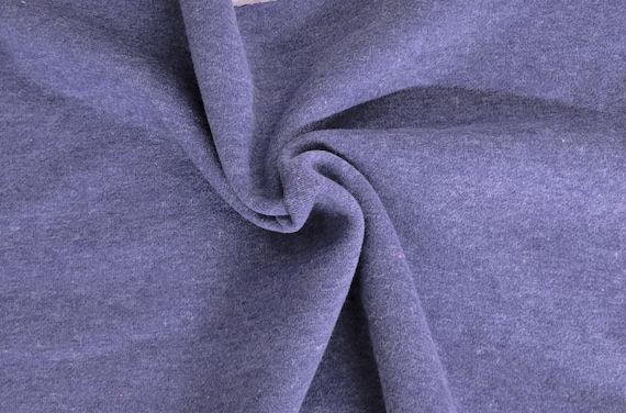 Cotton Blend Spandex Pre Washed Fleece Knit Fabric by the Yard