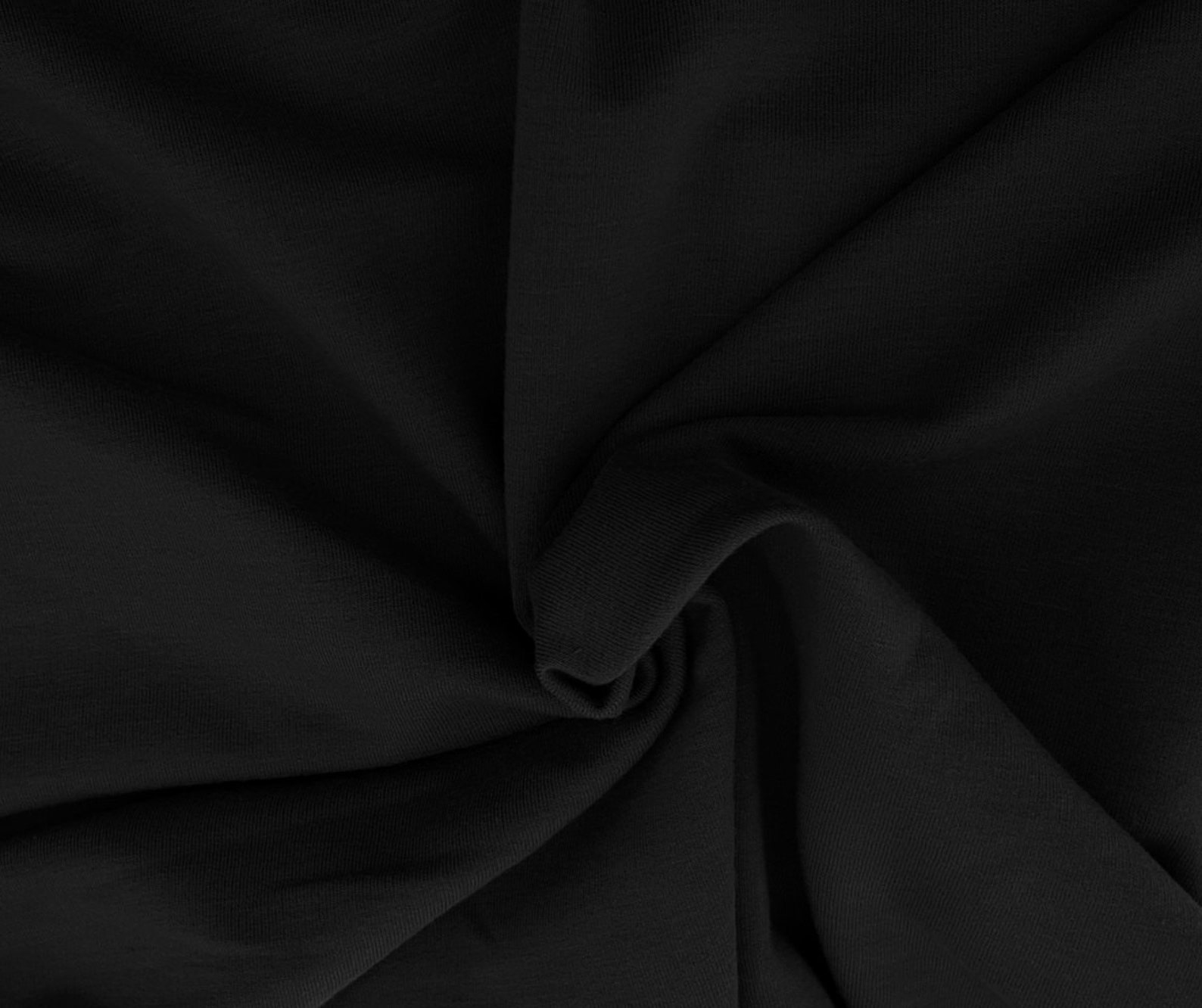 Black Cotton Fleece Knit Fabric by the Yard 440 GSM Heavy  Etsy