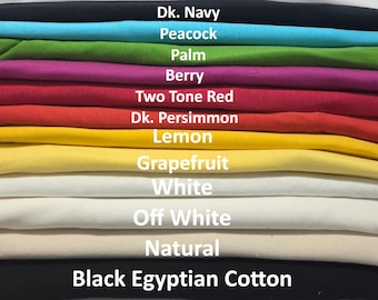 4 Way Stretch Lightweight Cotton Spandex Fabric Jersey Knit |  By the Yard | 120 - 160 GSM [Tee Shirt, Layering Pieces, Baby Clothes]