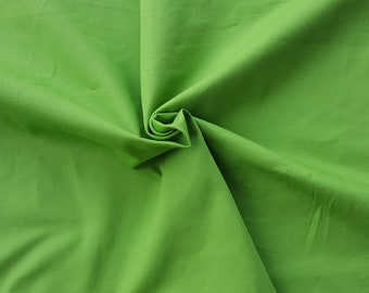 Organic Cotton Twill Fabric by the Yard Lime