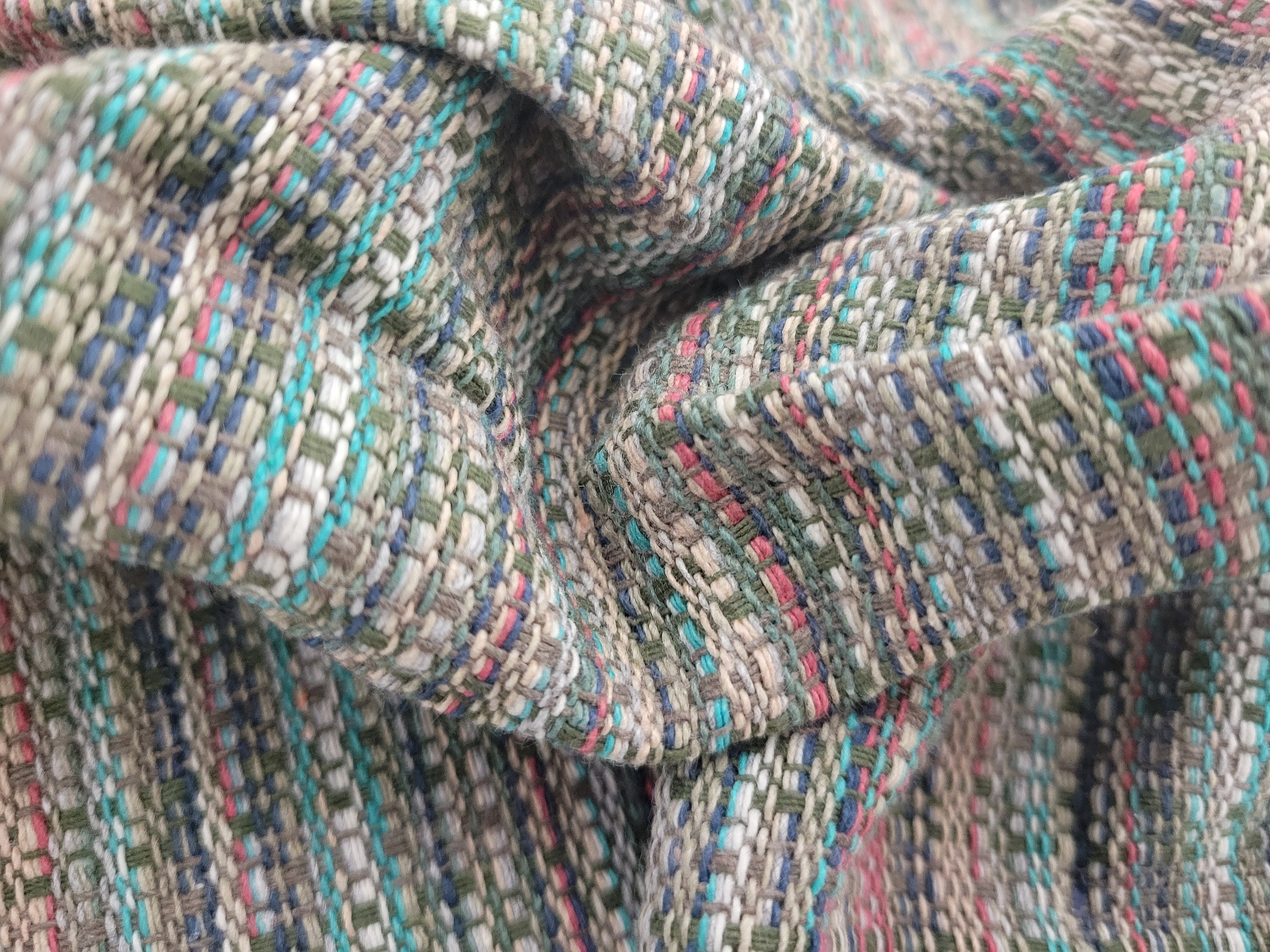 ジャケット・アウター [Vintage]00s Italy Fabric Tweed KnitCoat Classic Vintage '60's HARRIS TWEED Tweed Man's Wool Jacket