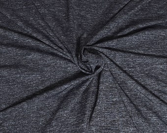 Nylon Spandex Fabric Heavy Weight Activewear Fabric by Yard Heather Navy