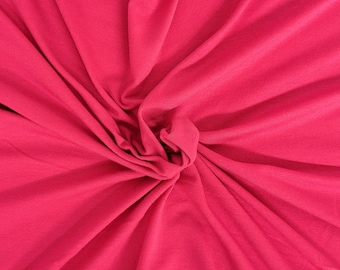 Modal Tencel Spandex Fabric Jersey Knit by the Yard 4 Way Stretch Lilac Rose
