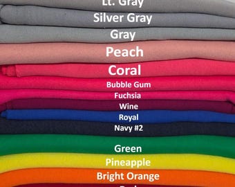 Premium Cotton Blend Sweatshirt Fleece Knit Fabric by the Yard Midweight [Zip Up, Hoodie, Joggers]